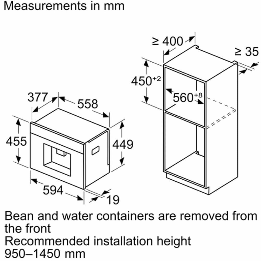 Built-in Coffee Machine CT718L1B0