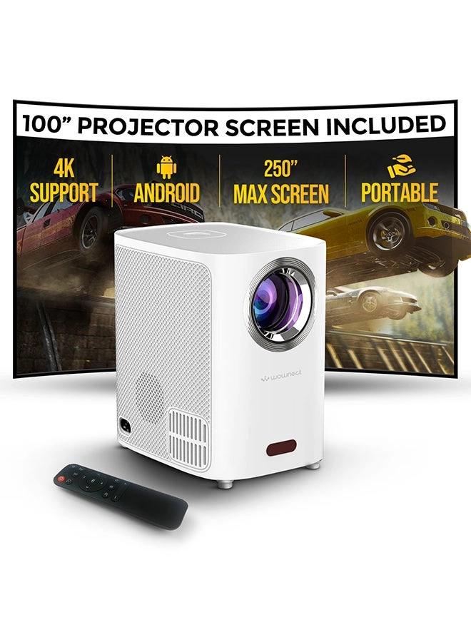 Wownect Smart Mini Android Projector PROJ-WO-83-AN_SCR-03 5500 Lumens