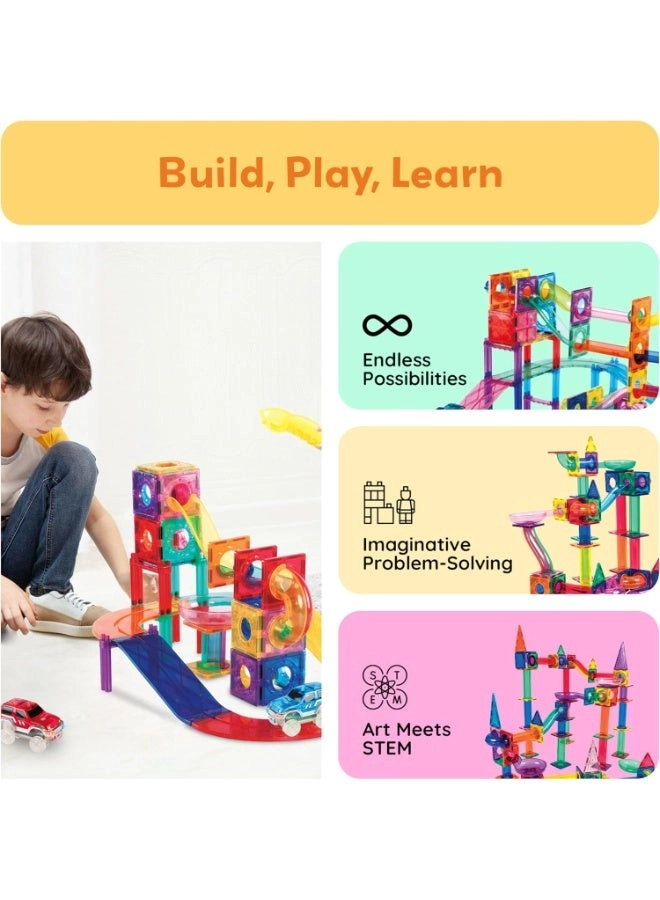 3-in-1 Magnetic Marble Run & Race Track (PTG108)