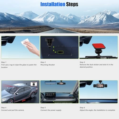 4-Channel Dash Cam - 1080P 30FPS