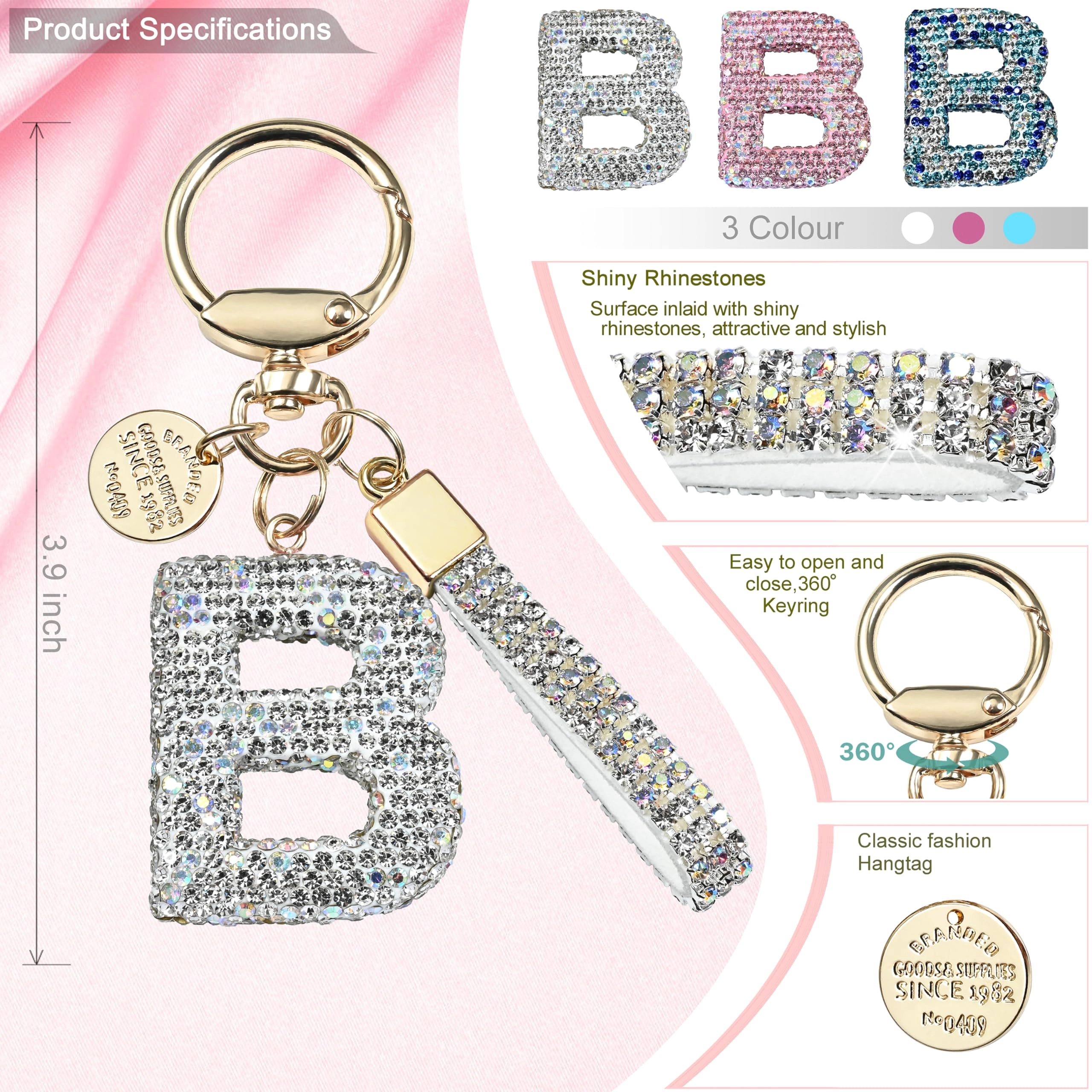 Initial Letter Keychain - Letter