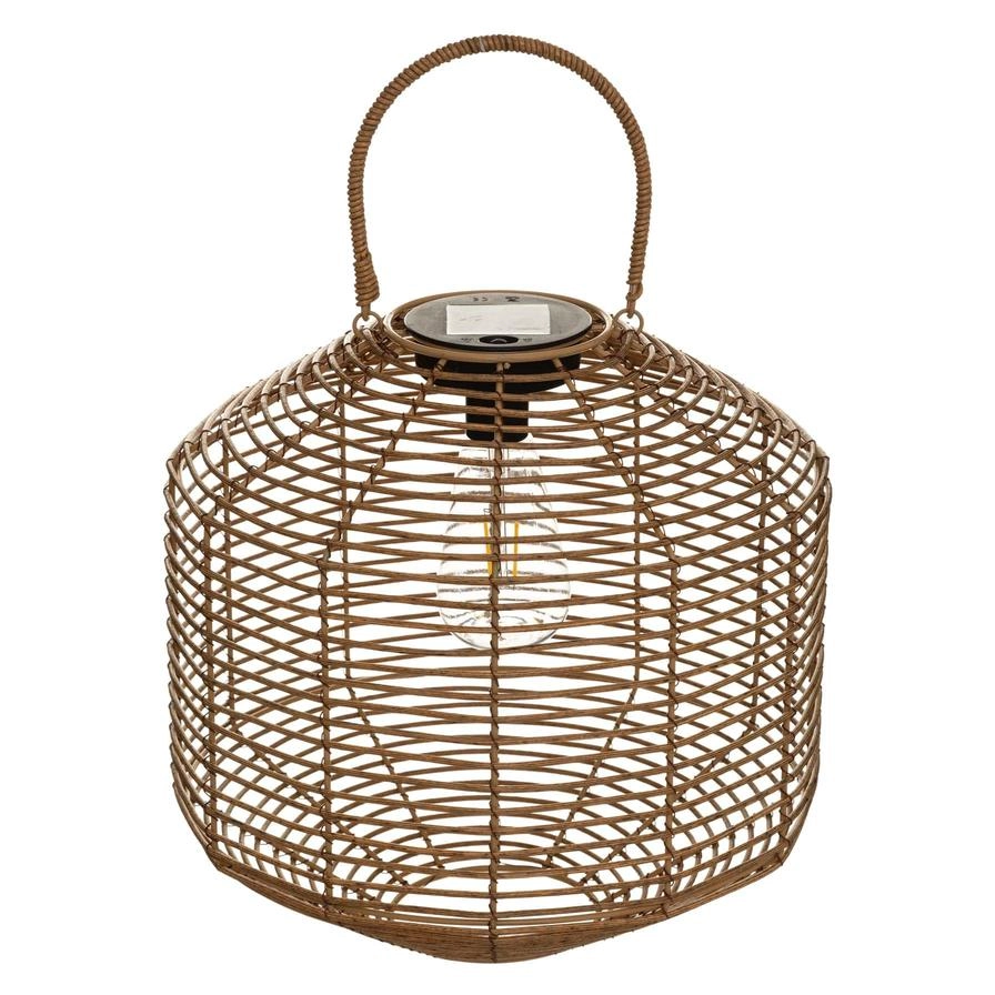 Own Buy Natural Rattan Solar Lamp H30 - Solar 61 X 61 X 32