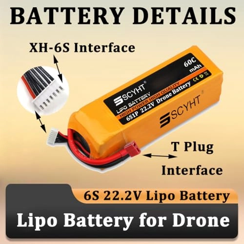 6S Drone Battery - 6000mAh 6500mAh 8000mAh