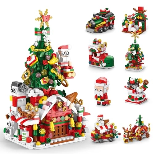 Christmas Building Blocks Sets - Christmas tree snowman Christmas house City