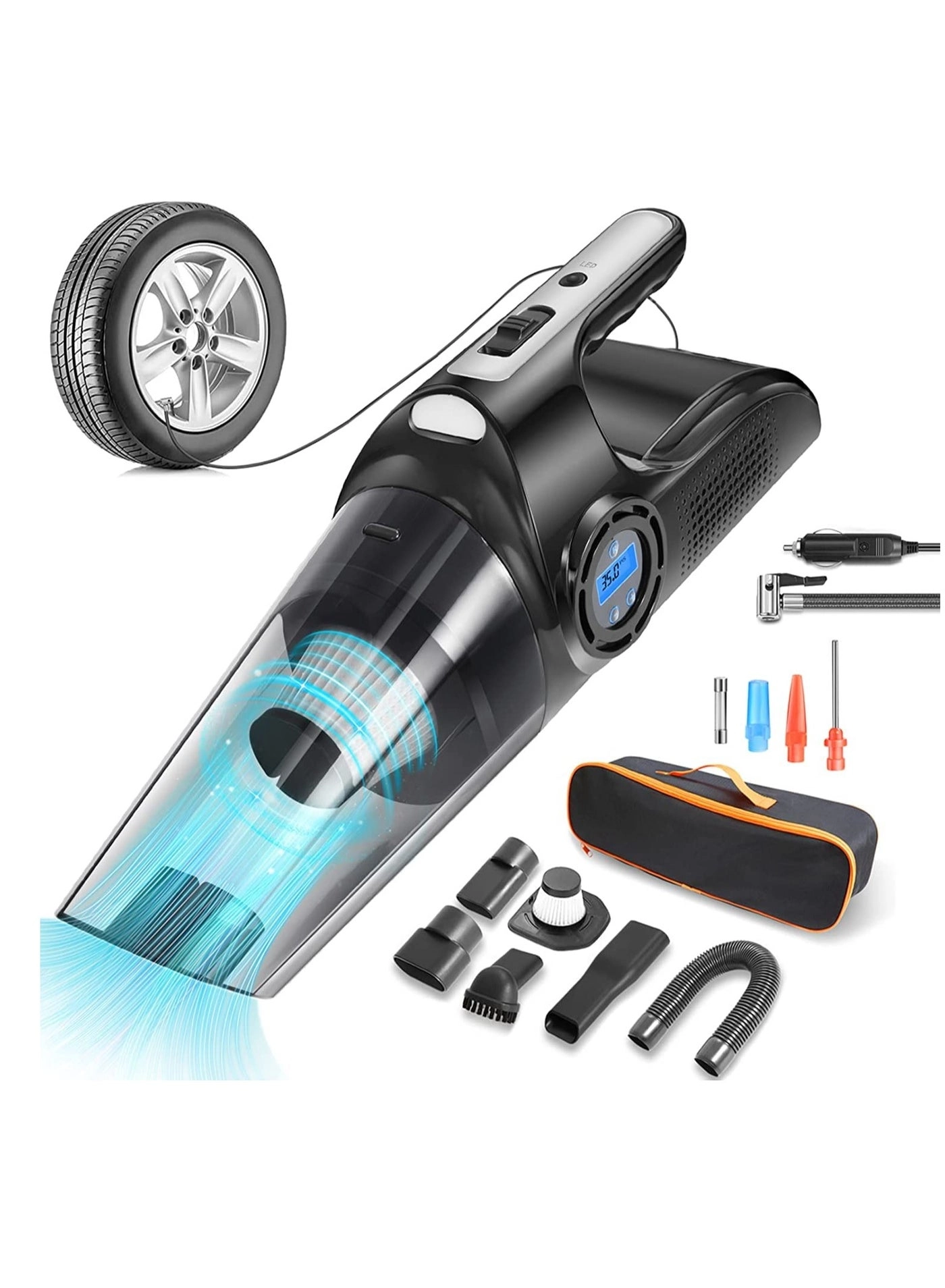 Handheld Vacuum Cleaner - 120W 12V 13 FT Cord