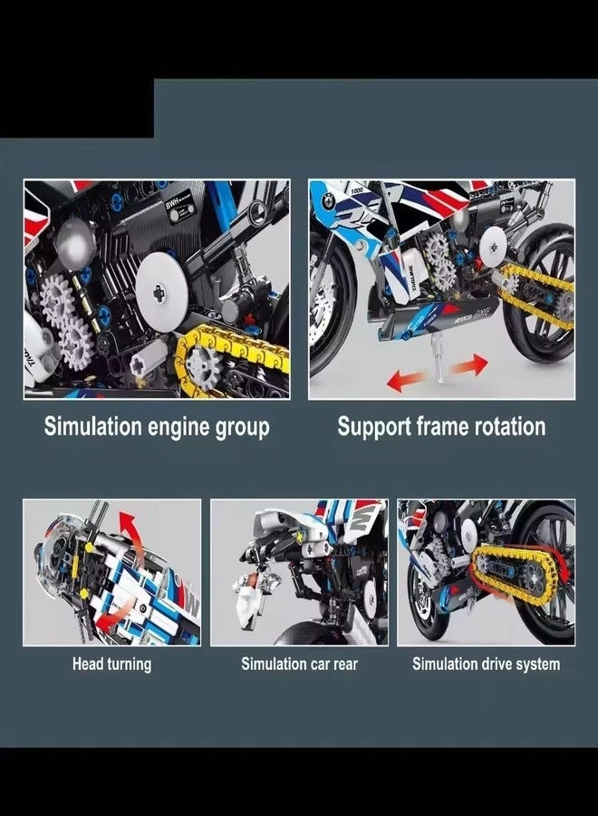 Technic Racing Motorbike - 589 pcs