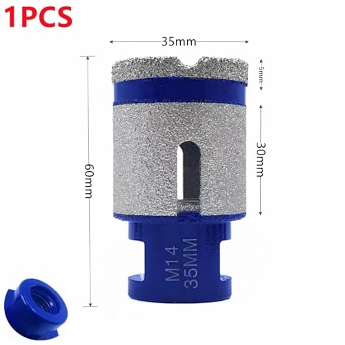 Vacuum Thread Brazed Hole Opener - 1Pcs 20mm-68mm