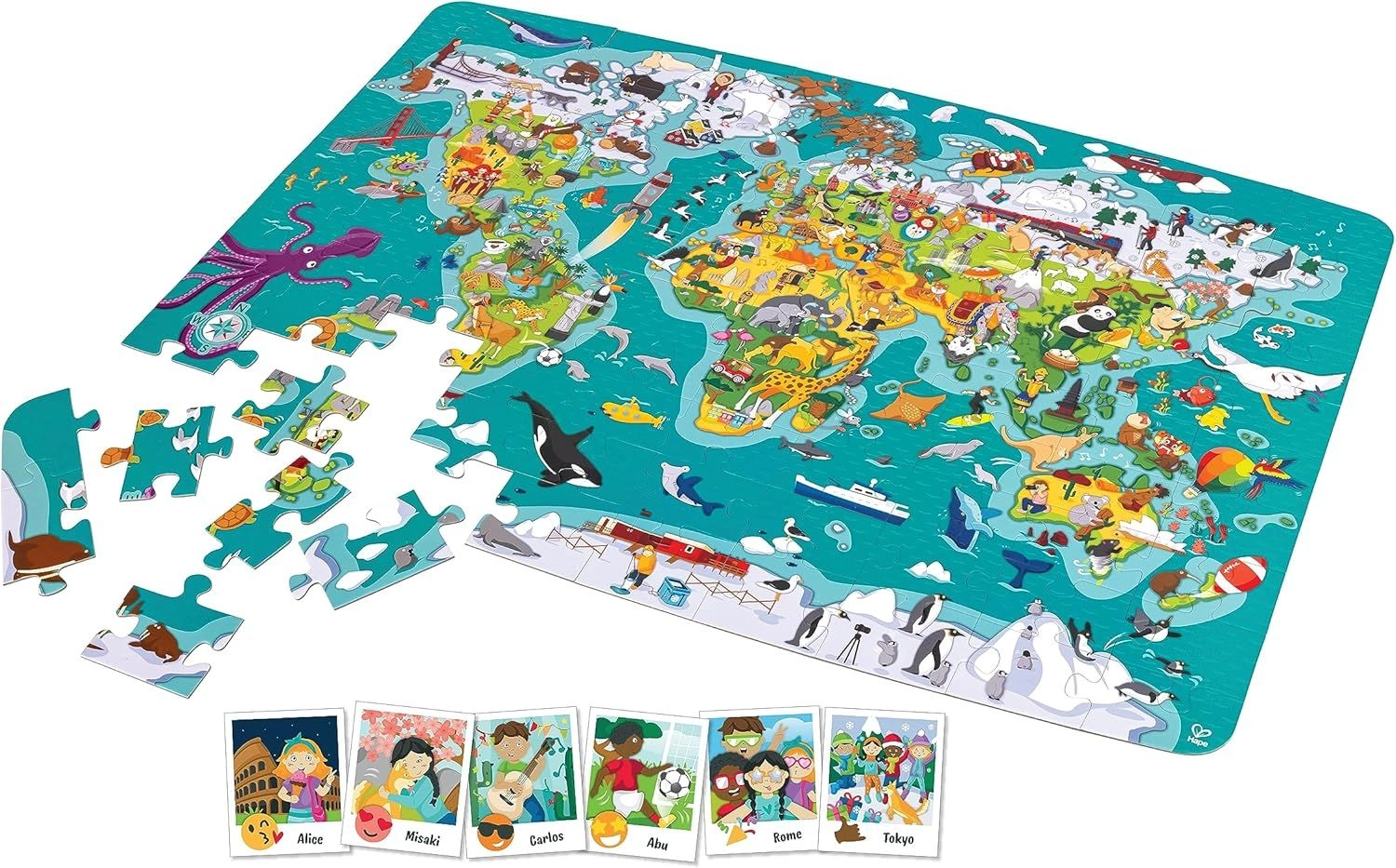 World Observation Map Puzzle - 5+ 100 pieces