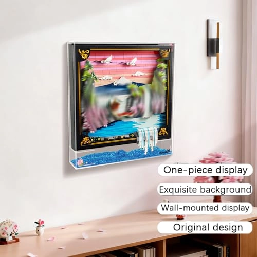 Acrylic Display Case - 37 x 8 x 42 cm for Lego 31218 Cherry Blossom Landscape