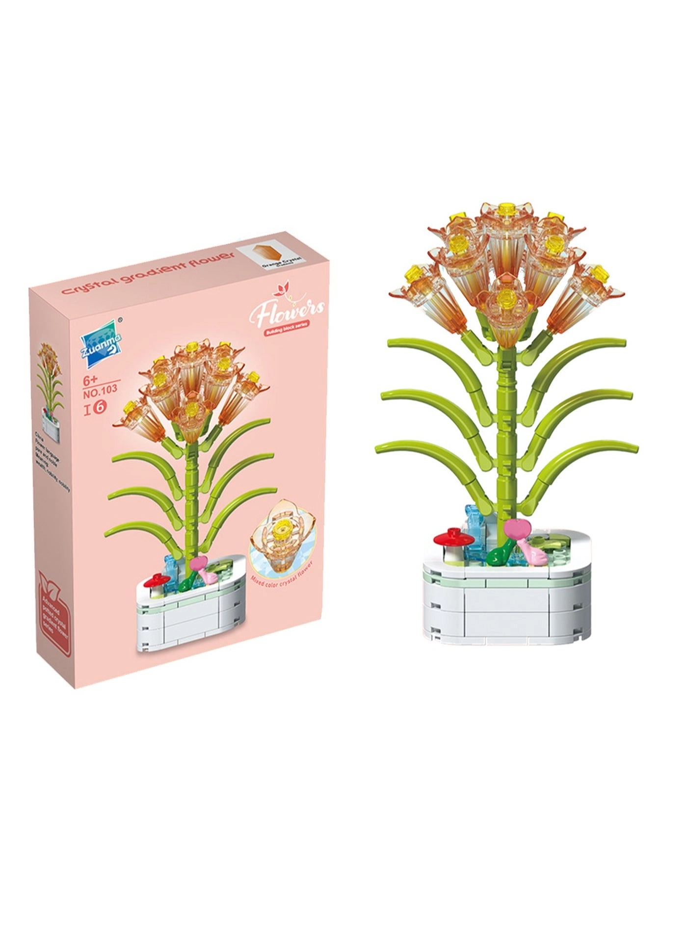Generic Clivia crystal flower pot - Over 3 Years Old 141 pieces