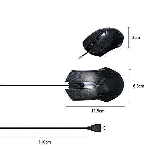 3-button Optical Mouse - Wired