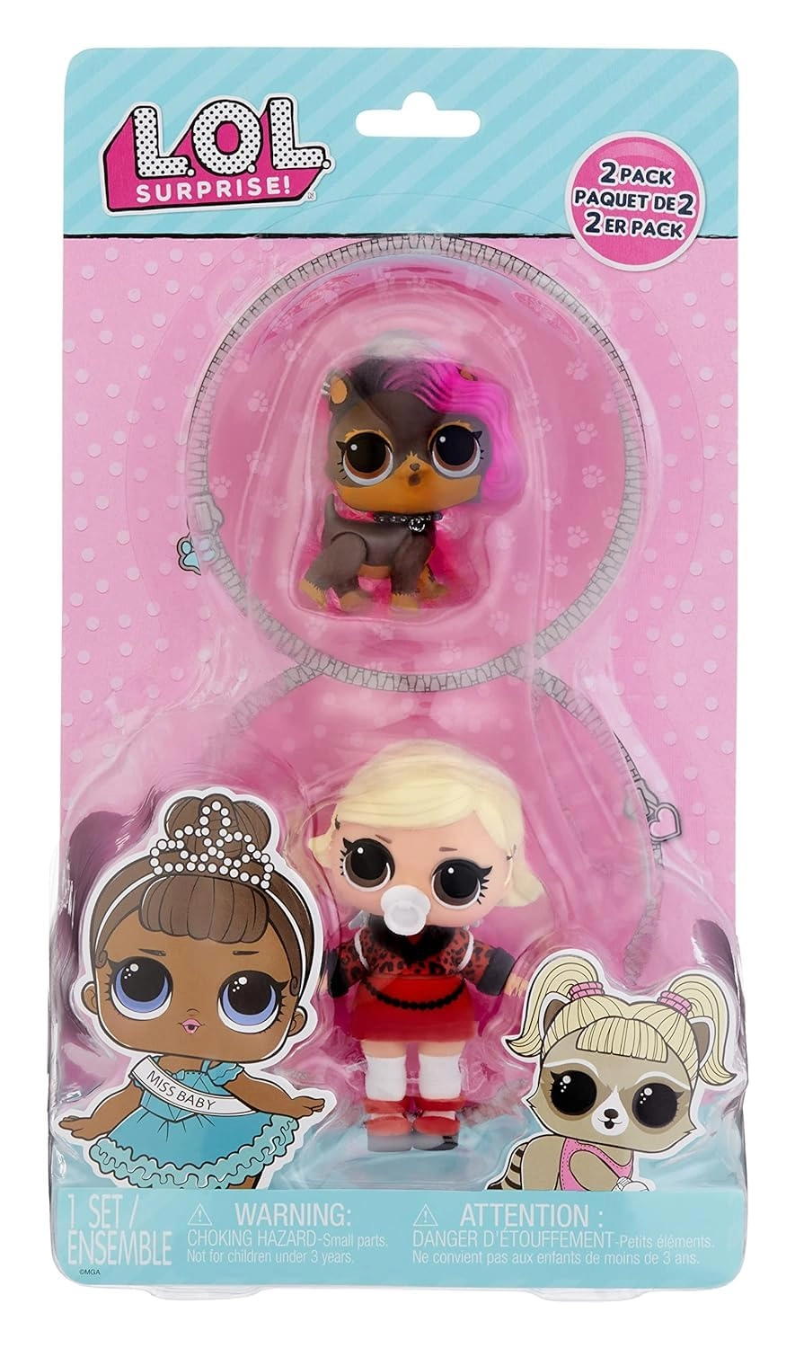 MGA Entertainment Lil Sis - As If Baby + Lil Pet - Ruff Rocker