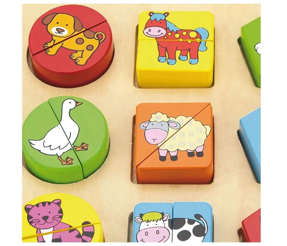 Matching Puzzle - Wild Animals - 3 + 36 pieces