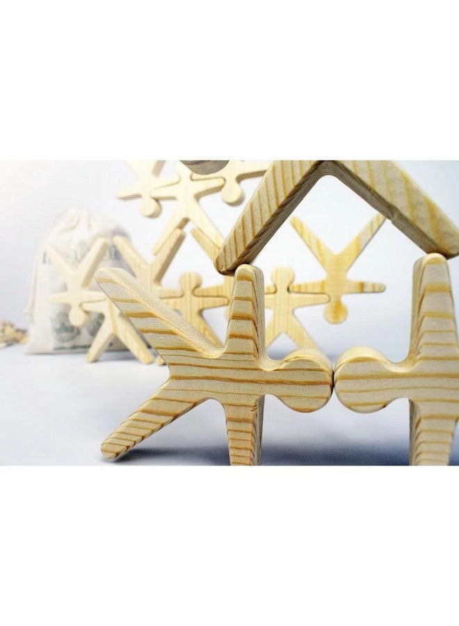 Wooden Stacking Toys - 16 pcs