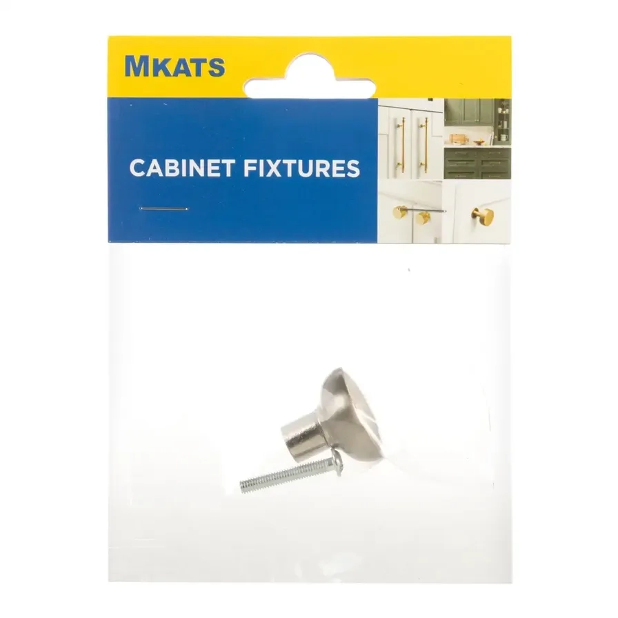 Mkats Flat Stainless Steel Drawer Knob