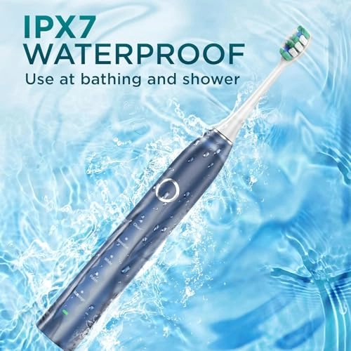 Electric Toothbrush - 8 Count Cherry Pink 120 Days Battery Life