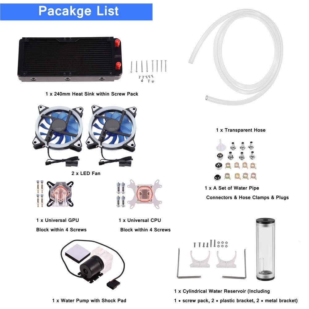 Water Cooling Kit - 2 fan(s)