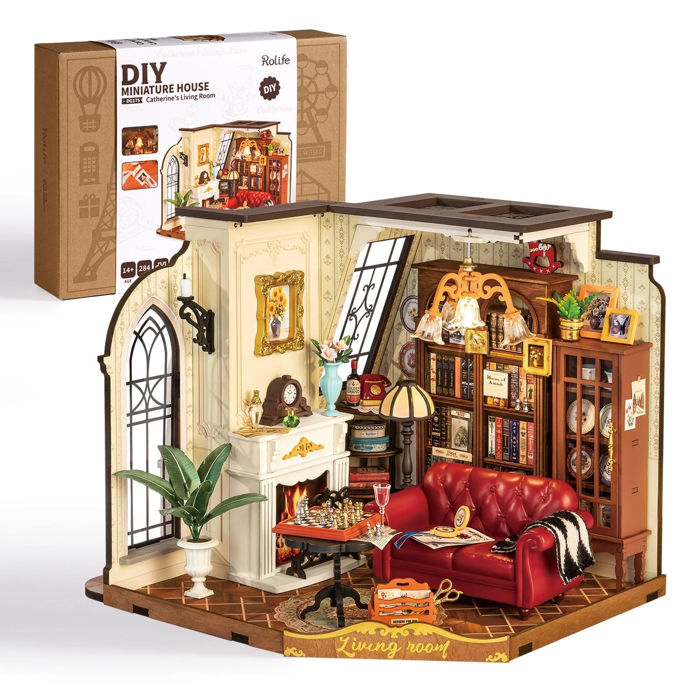 Miniature House Kit - DIY 284 pieces