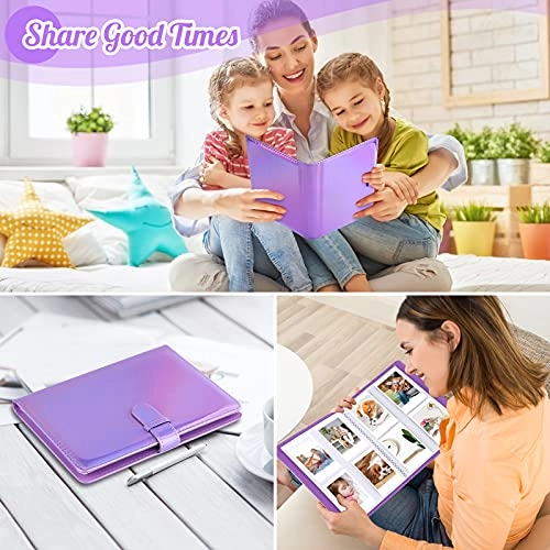 3.5x2.3" 256 Pockets PU Leather Photo Album