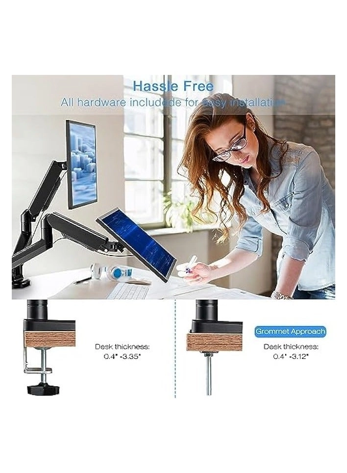 Dual Monitor Stand - 32 Inch 75mm x 75mm or 100mm x 100mm