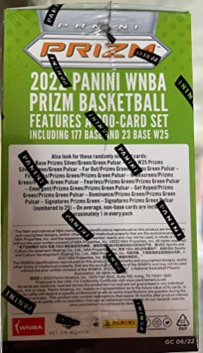 2022 WNBA Prizm Basketball Blaster Box - 4 Cards per Pack 5 Packs Per Box