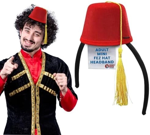 Marsinos Costumes Mini Fez Hat - Adult One Size