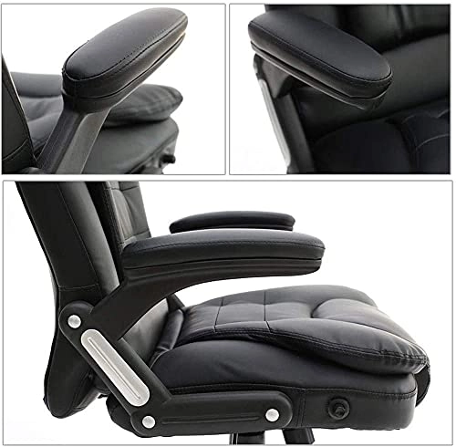 Desk Chair - PU Leather Brown High Back