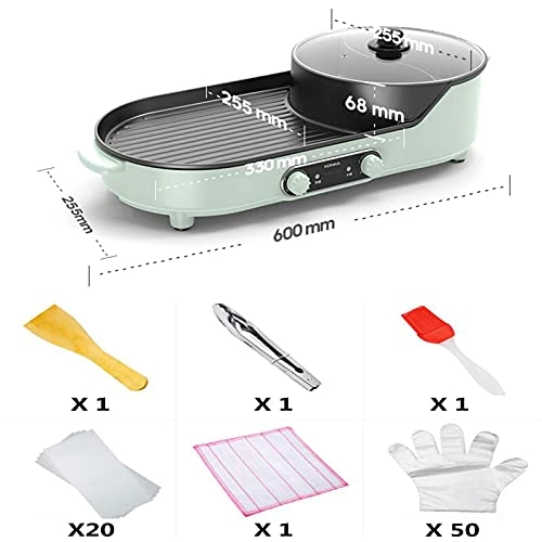 2-tier electric grill pan - 1200 W 5-7 peoples