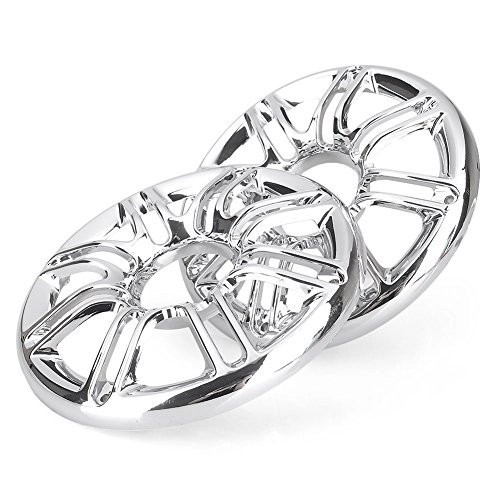 Motor Speaker Loudspeaker Plate Grille Cover - Silver Fits 1996-2013 Electra Glide