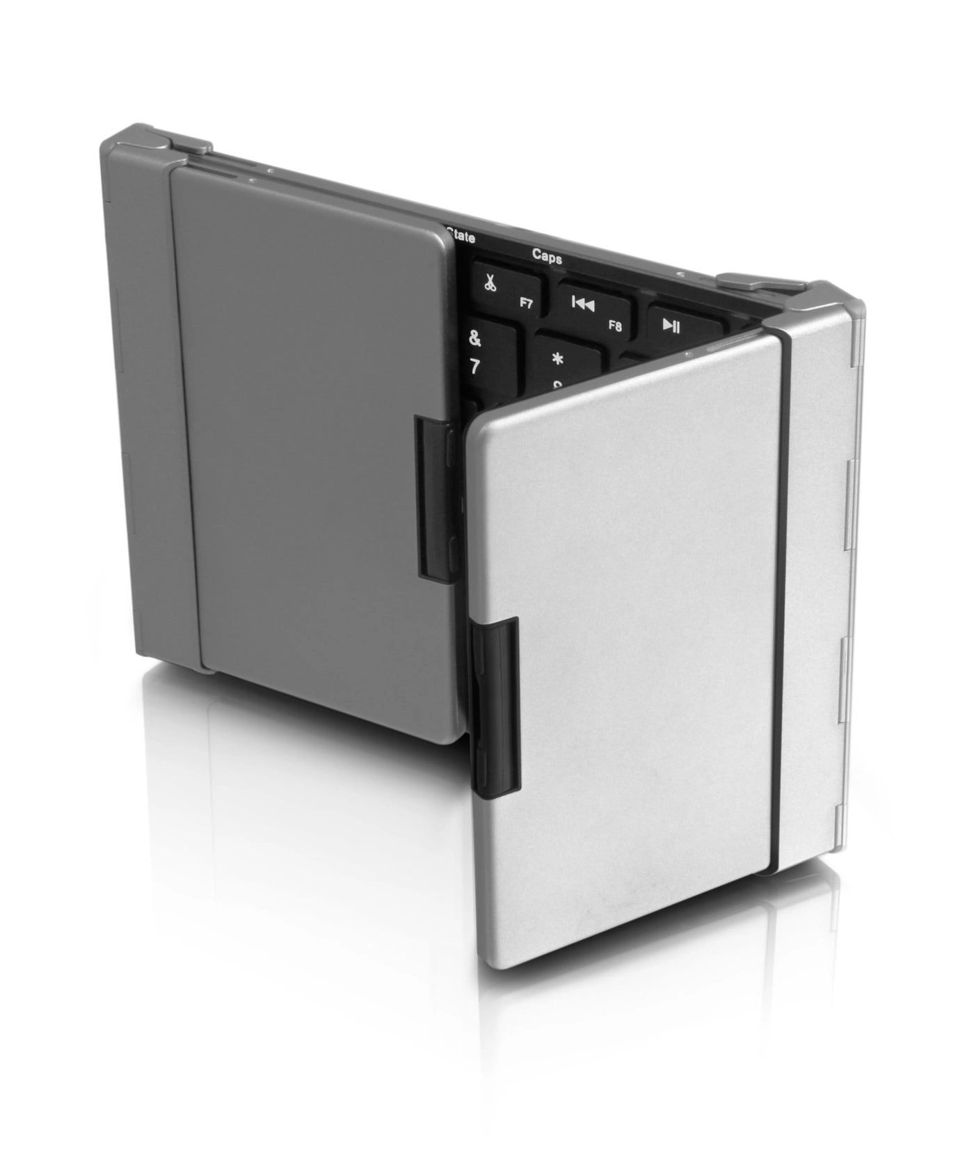 Portable Aluminum Tri-Fold Bluetooth Keyboard