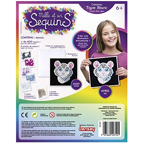 Mille et un sequins - butterfly or white tiger 1 piece(s)