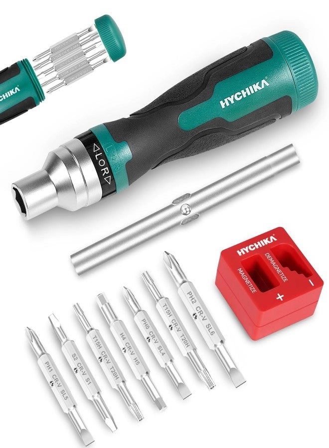 HYCHIKA BETTER TOOLS FOR BETTER LIFE Ratcheting Multi-Bit Screwdriver Set (16 Pcs)
