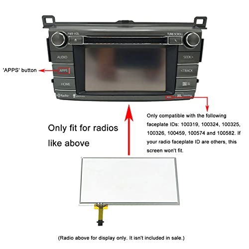 Touch Screen Digitizer - Toyota RAV4