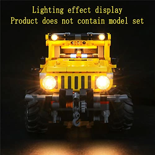 LED Light Kit for LEGO Jeep Wrangler 42122