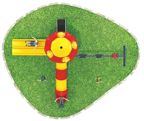 RW-11025 - Children playground set Age 3 to 12 years