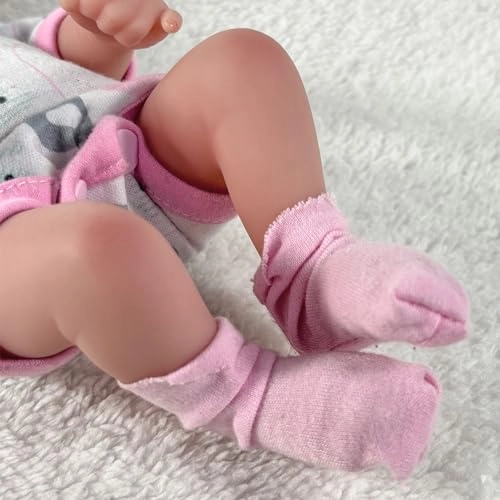 Reborn Baby Doll - 10 inch Silicone Girl Ages 3+ Gift Set