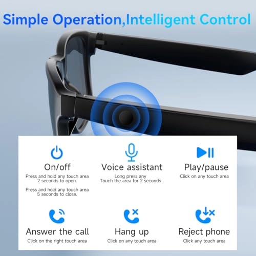 Simple - Open-Ear bluetooth UV400 Black-Lens