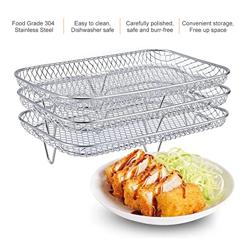 Air Fryer Rack - Stainless Steel 3pcs