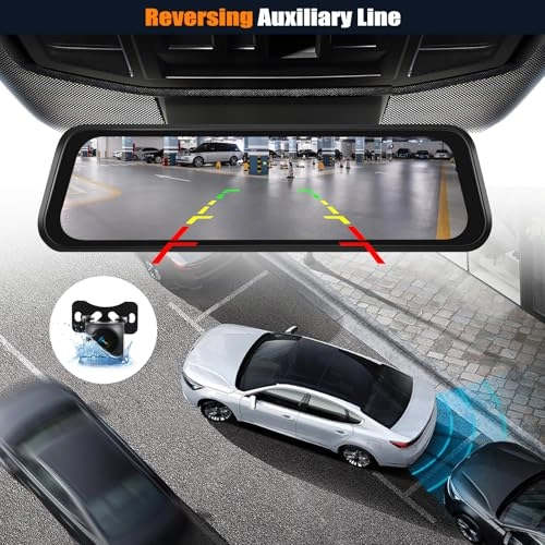 9.66 Inch Mirror Dashcam - 4K 25FPS