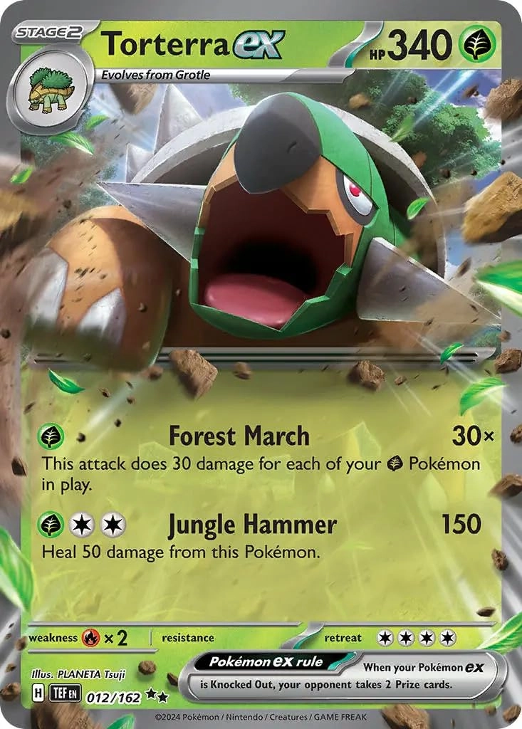Pokémon Pokemon Torterra ex 012/162 - 1pcs