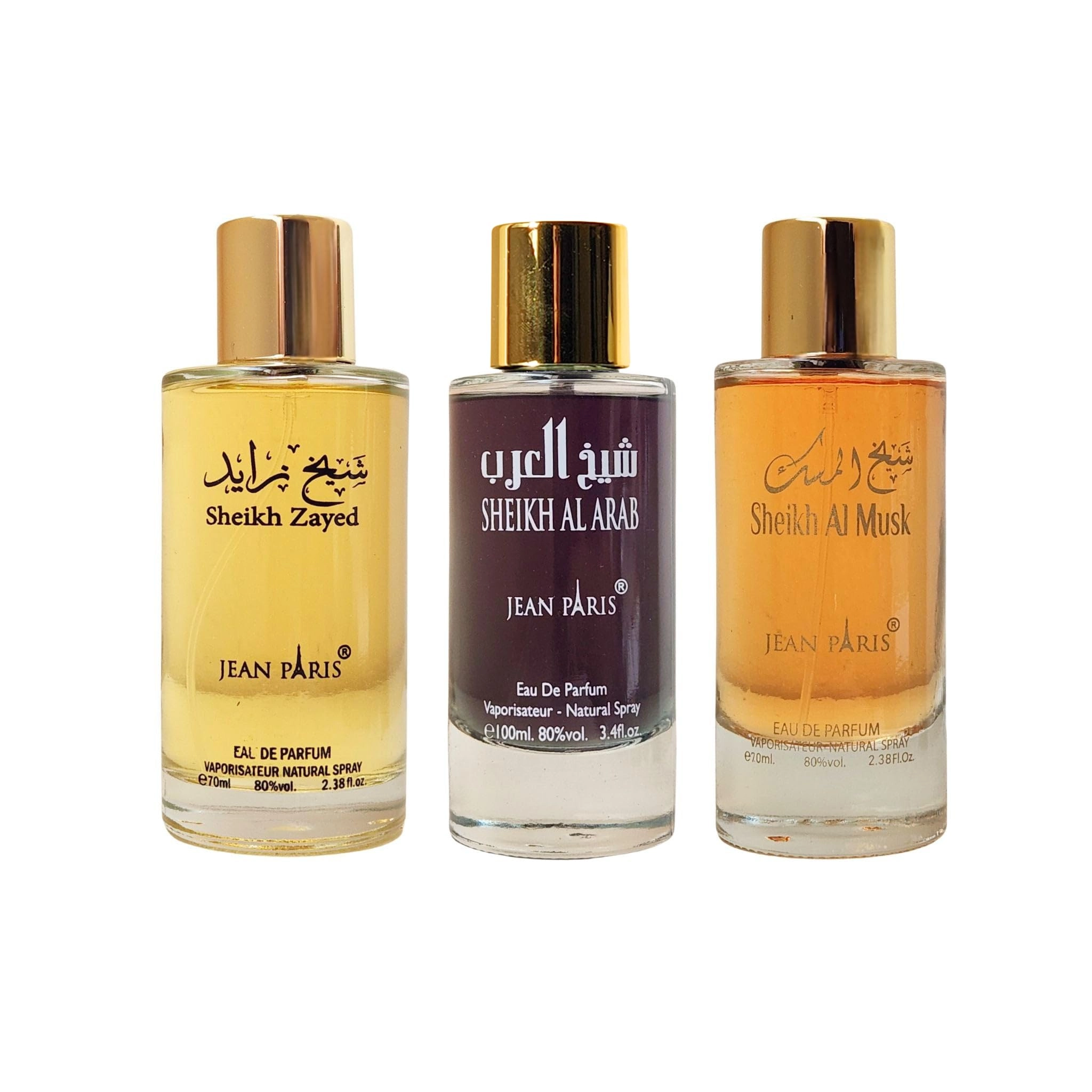 ASP Industry LLC Sheikh Al Arab Eau de Parfum 100ml + Sheikh Al Musk Eau de Parfum 70ml + Sheikh Zayed Eau de Parfum 70ml