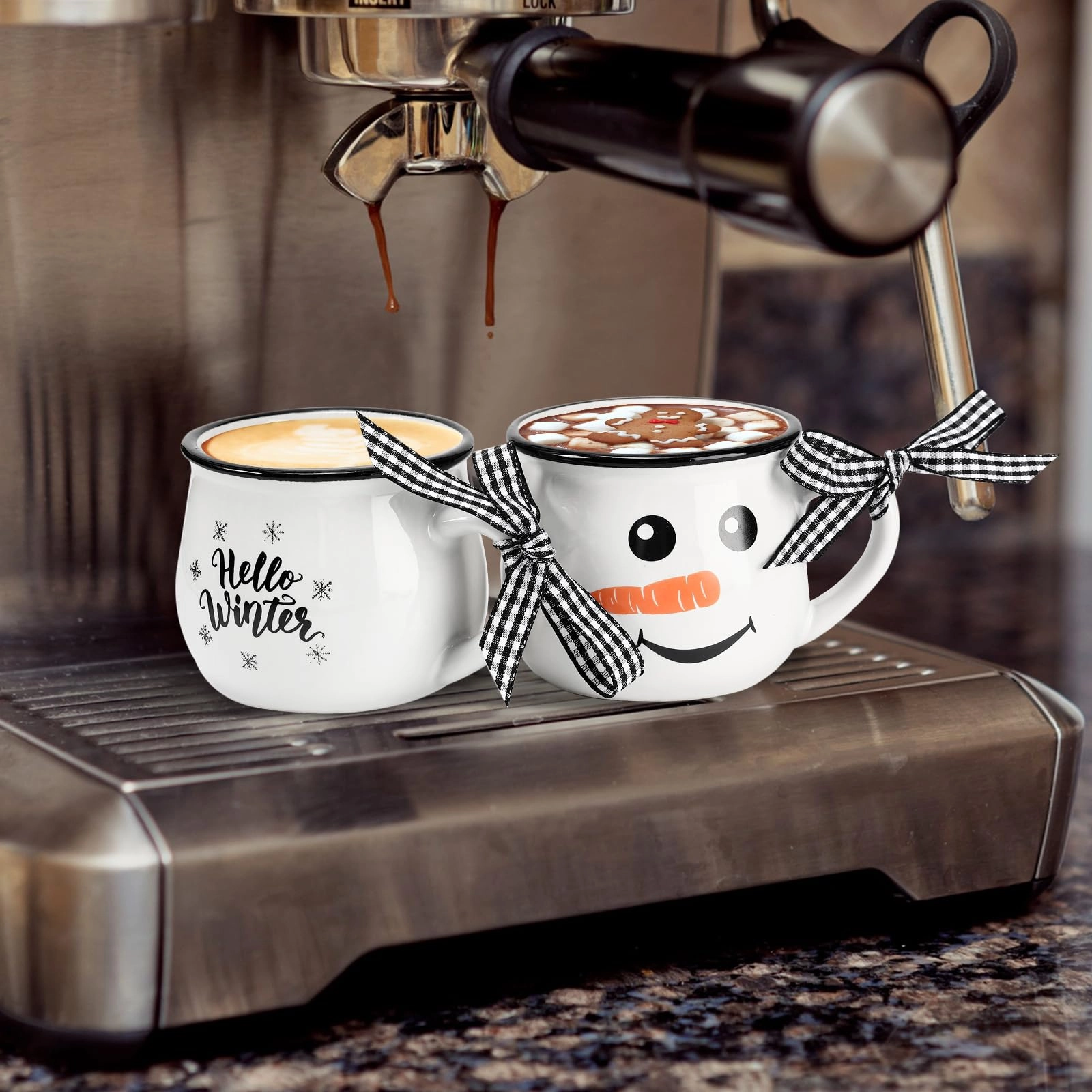 Snowman Mini Mug - 4 pcs - Christmas - 150 ml