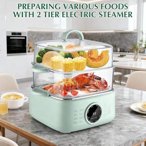 Electric Food Steamer - 9.3L
