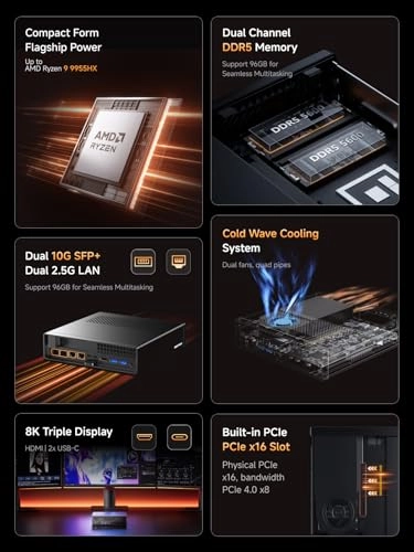 MS-A2 - M.2 2280/U.2 NVME 15 TB 96 GB Ryzen 9 9955HX