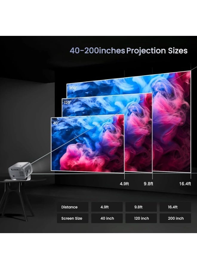 4K HD Portable Projector - 27000 lumens 1920 x 1080
