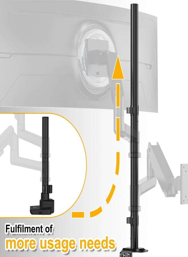 Monitor Desk Mount - Single Arm 17 - 49 Inch VESA 75 x 75 - 100 x 100 mm