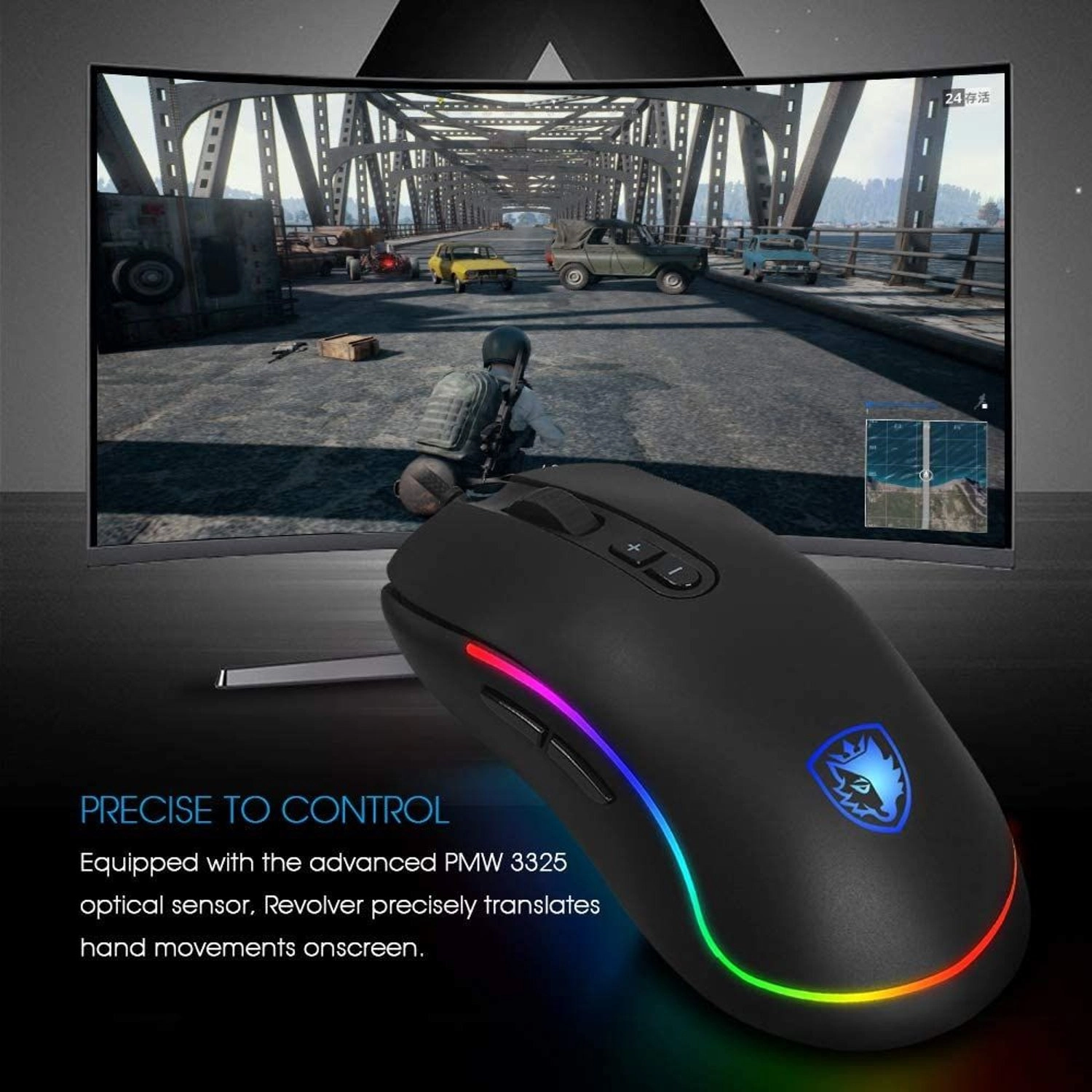 Revolver RGB Gaming Mouse - USB