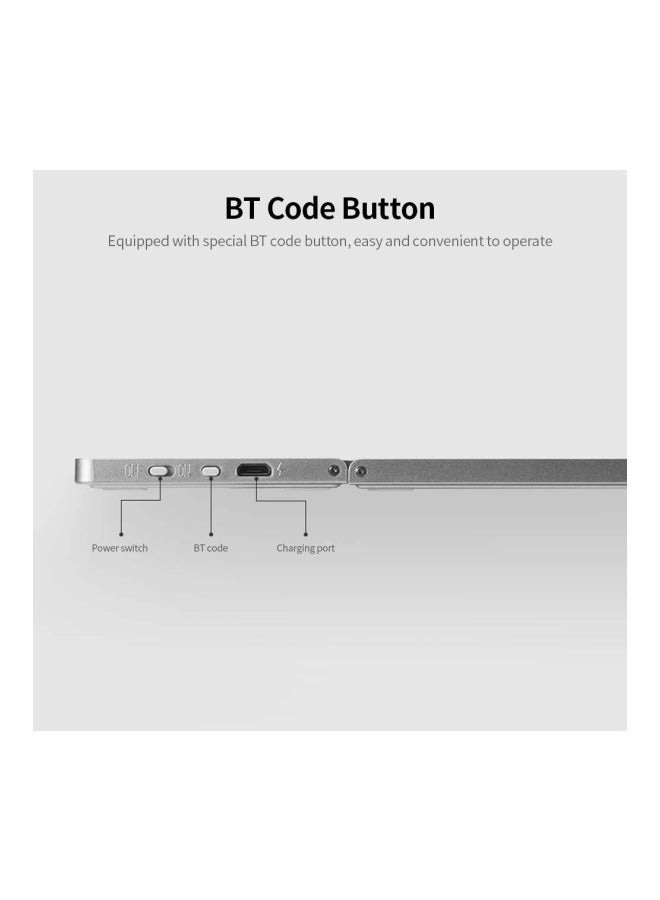 Round Keycap Touch Keyboard Case - Wireless