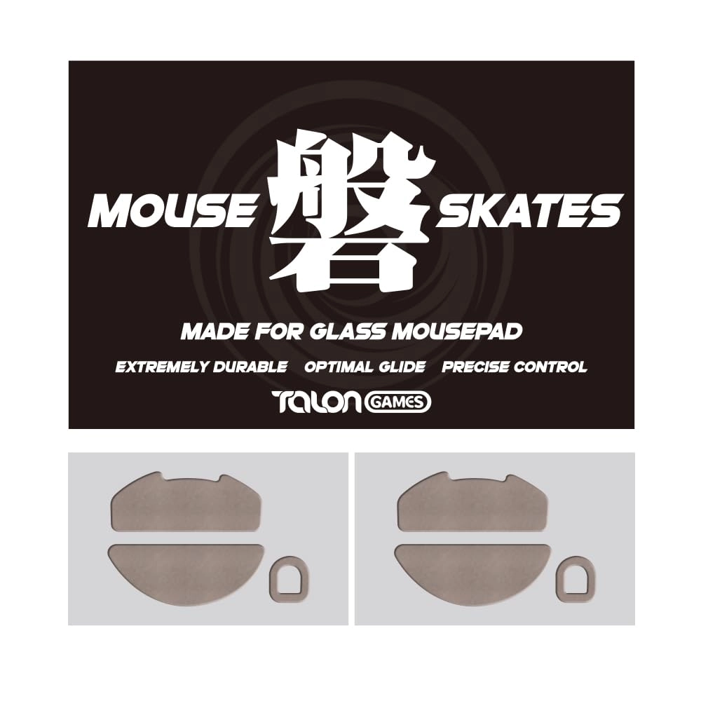 TALONGAMES DeathAdder V4 Pro Mouse Skates - Glass Mousepads IWA Series Khaki