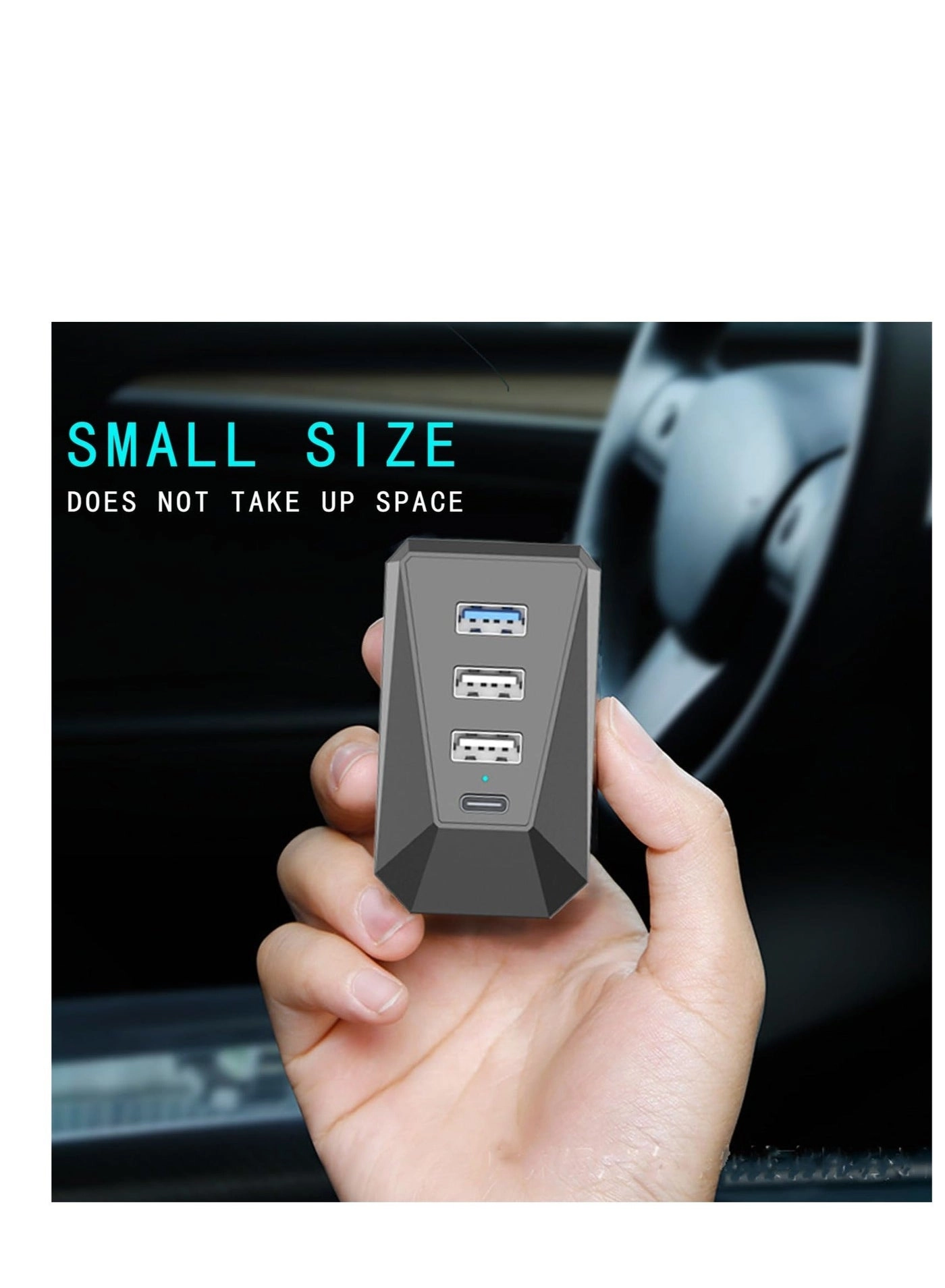 Glovebox USB Hub - 4-in-1 Model 3/Y